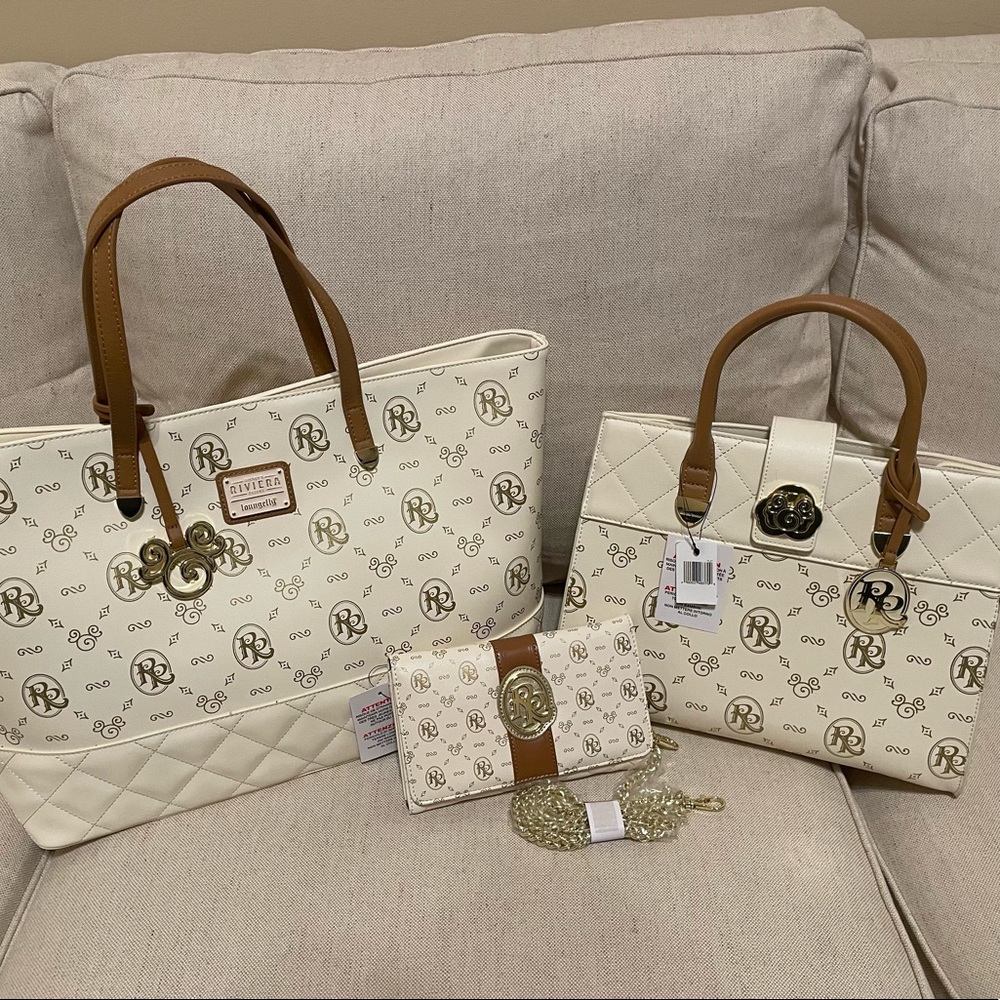 Disney Parks Loungefly Riviera Resort Set of 3 Handbag, Tote, Wallet/Crossbody